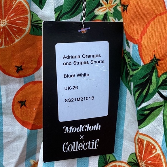 NWT ModCloth x Collectif Vintage-style Shorts US size 22/ UK size 26 - Picture 2 of 4